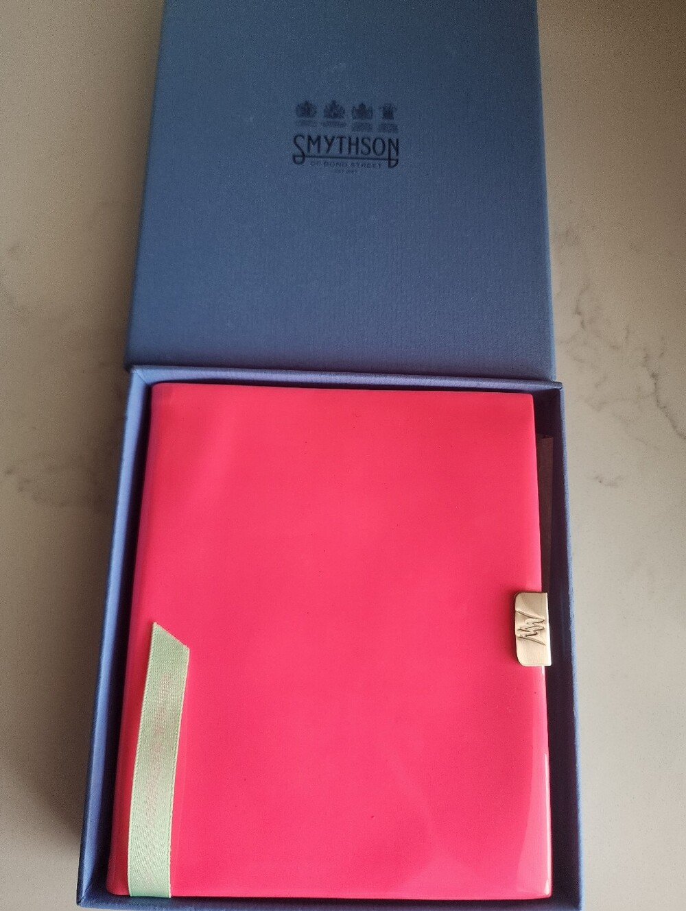 Smythson Of Bond Street Limited Edition Vintage Fusia Pink Patent Notebook. NWB